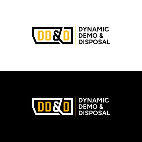 Abstract construction style logo for demo/junk removal business Design by Md. Faruk ✅