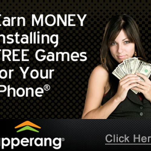 Banner Ads For A New Service That Pays Users To Install Apps Design by J W T Design