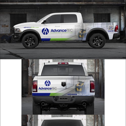 Design a Cutting-Edge, Classy Truck Wrap for AdvanceTEC – Highlighting Innovative Technology Design by dnite