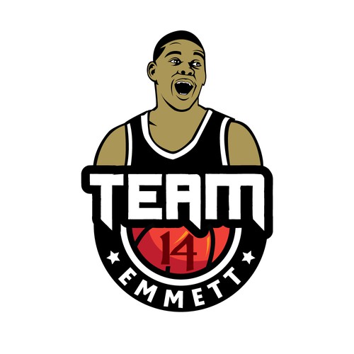 Basketball Logo for Team Emmett - Your Winning Logo Featured on Major Sports Network Design by Web Hub Solution