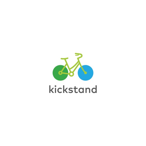 Kickstand logo and website for online education. Logo & hosted
