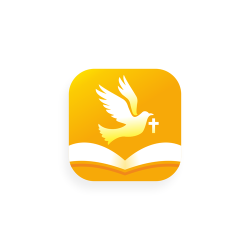 Icon/Logo for App Store and Play Store -- Bible App Design by gubuk grafika