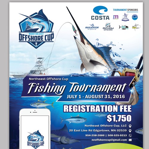 Fishing Tournament Ad/Flyer | Postcard, flyer or print contest