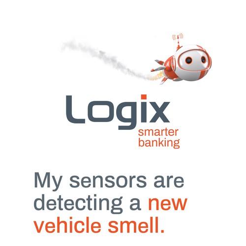 Custom font for Logix Federal Credit Union Mascot Design by Inspiremind