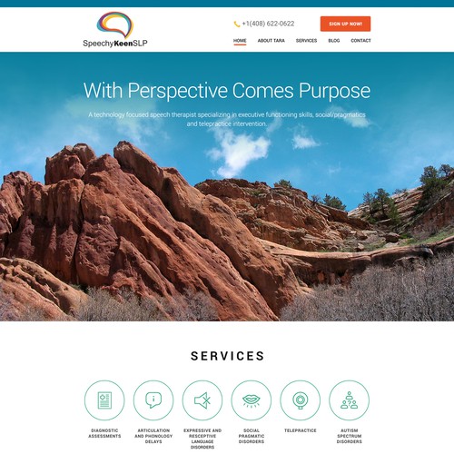 Professional but Friendly Speech Therapy website design Design by Peehbeeh