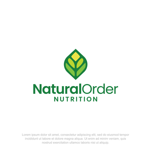 Fresh brand launch logo for sustainable whole food supplements Design by Graphica.Designs