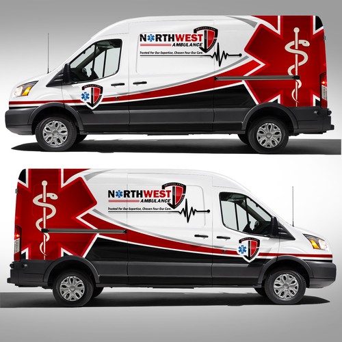 911 Ambulance wrap on sprinter Design by J.Chaushev