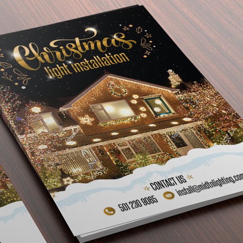Flyer for Christmas Lighting Design by _Blue_