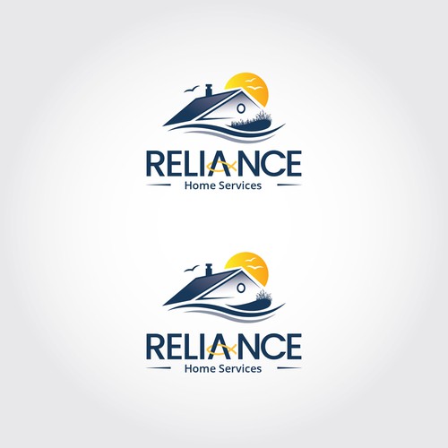 Logo for Reliable and Trustworthy Home Services Company Located on the Beach Design by Guavanaboy