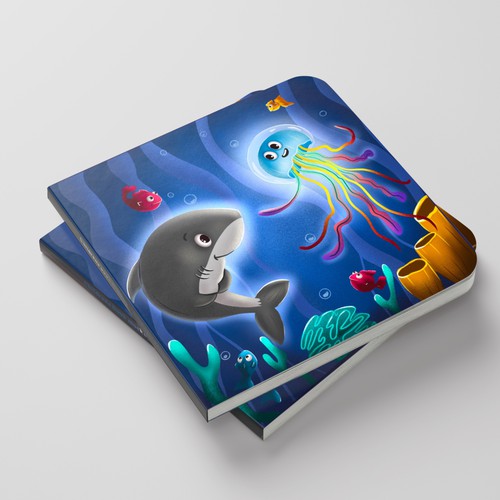 Design One Page Design for Glow Shark Kids Book Design Design von Andriana91Art