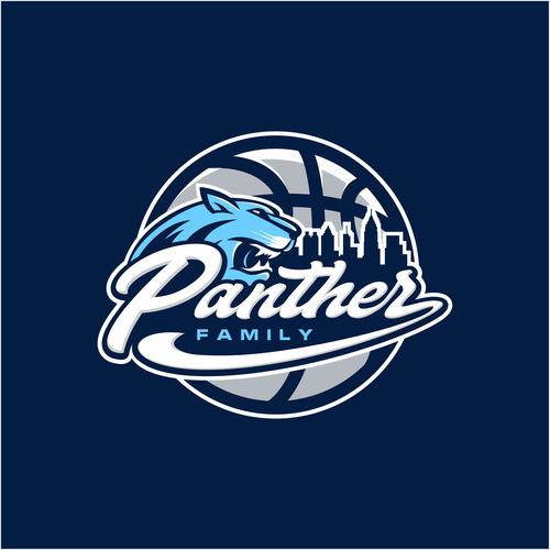 Basketball Logo for Team 'Panther Family' - Your Winning Logo Featured on Major Sports Network Design réalisé par sukadarma