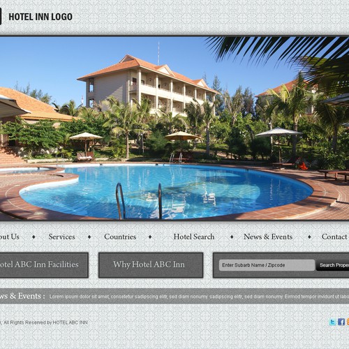1-3 Page Website Template Design von DotDesign.in