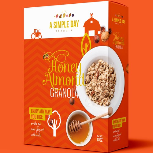 A Simple Day Granola Box Design Design by flaglab