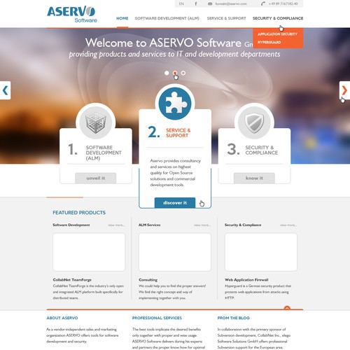 Web page design contest entry by doublecaffe