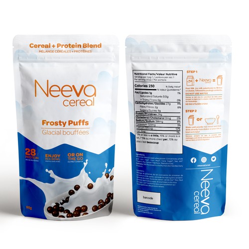 SIMPLE Yet FUN Pouch Design for On-The-Go CEREAL Design von CUPEDIUM