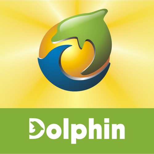 New logo for Dolphin Browser Design by eugen ed