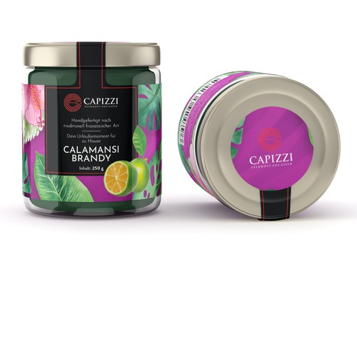 Label for exclusive fruit spreads made of tropical fruit Design by CK Graphic