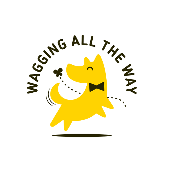 Wagging All the Way logo design 