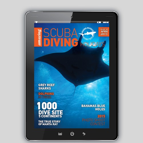 eMagazine/eBook (Scuba Diving Holidays) Cover Design Design von Stefanosp