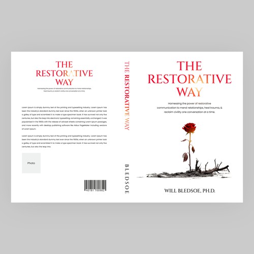 Design a book cover for a book about restorative communication Design by Shreya007⭐
