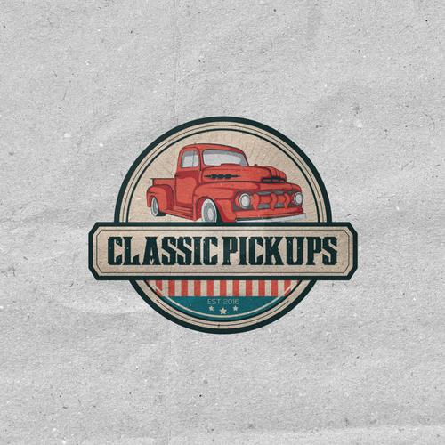Create a logo for a custom Classic Pickup Truck builder | Logo design