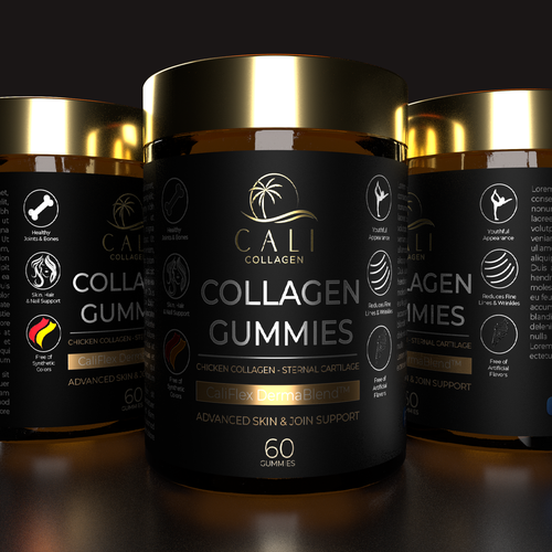 Cali Collagen Jar Label Design Contest (Luxury) Design by Parallax™