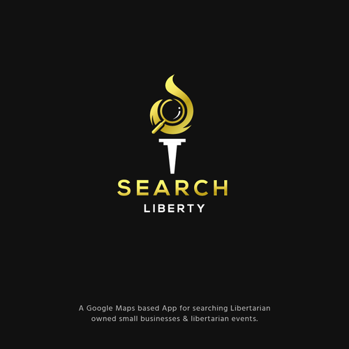 Sexy Techy Dark Modern Brand for Libertarians-ontwerp door jacondsign