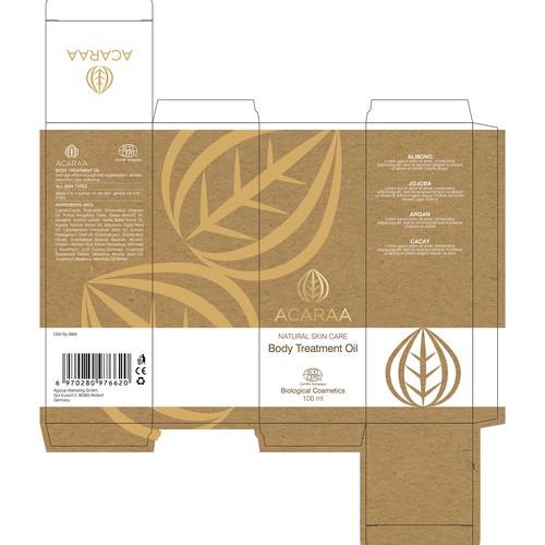 Creative Packaging Design for Natural Cosmetic Line Design by sapienpack