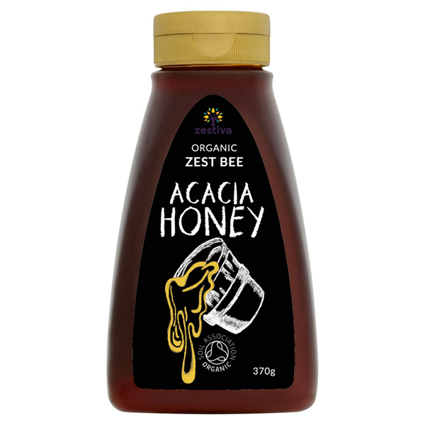 Design by ZaraBatool titled "Organic Zest Bee Acacia Honey"