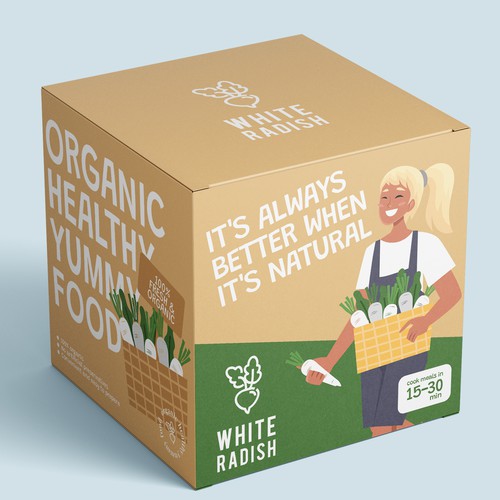 WHITE RADISH-meal prep box Design by heli☀sentris