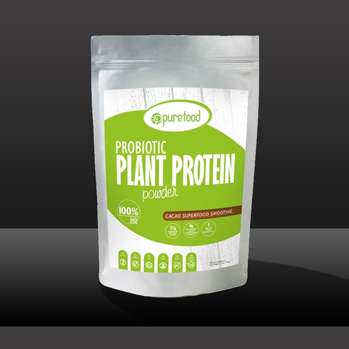 Diseño de Guaranteed Winner! - Design a Simple, Typography-driven Product Label for Our Healthy Protein Powder de VioMo