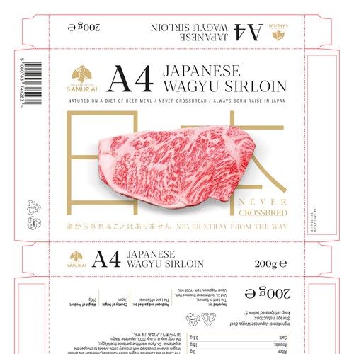 100% JAPANESE WAGYU STEAK Design by MarsiDesign