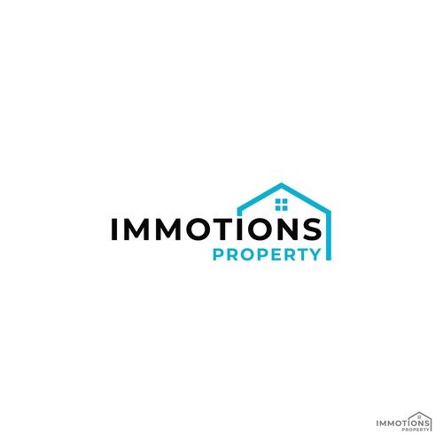 Logo IMMOTIONS PROPERTY Design by Dinaw_Studio