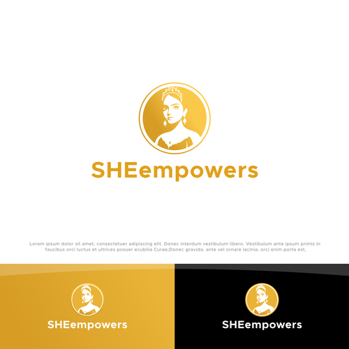 SHEempowers - luxurious design of a woman preferrably in some kind of a circle to appeal to women professionals Design by AjiCahyaF