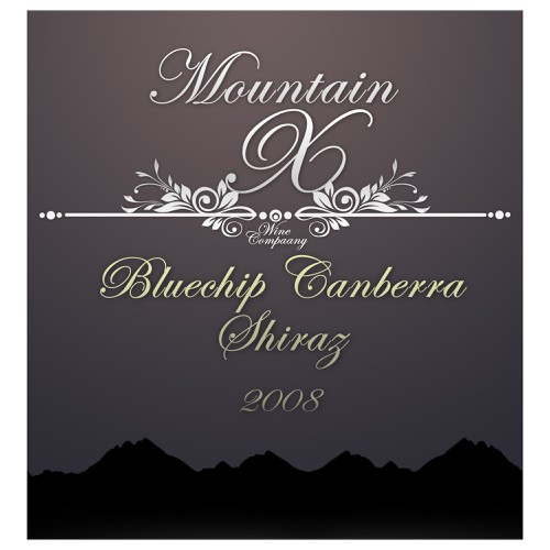 Mountain X Wine Label Diseño de Tomáš Patoprstý