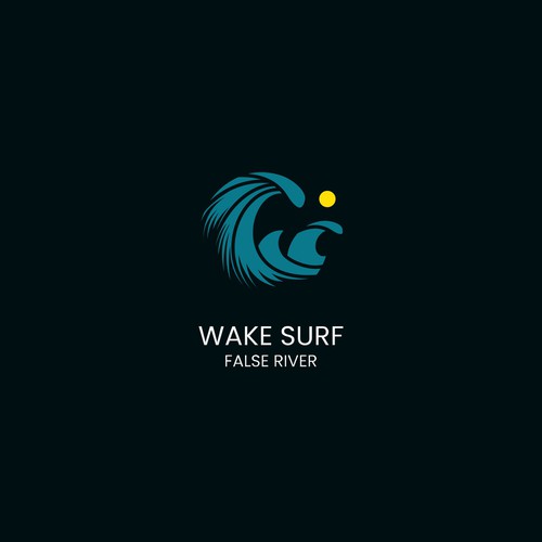 Edgy/sophisticated wake surf logo for a female/male group of wake surfers that embody a luxury life. Nothing predictable Design by aridotgo