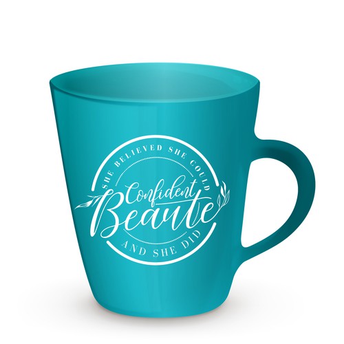 Unique Coffee Cup for Women Consciously Living Well Ontwerp door redsonya