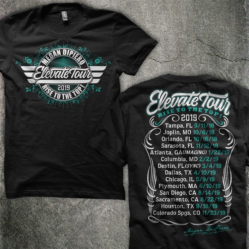 Design a "tour t-shirt" for a motivational speaker Design by cereal killer