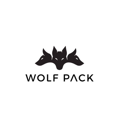 Wolf Pack logo design Design by merechesol™