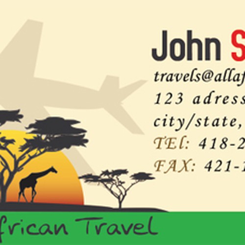 $150 - Logo, Exciting New African Travel Agency Design by Jokic