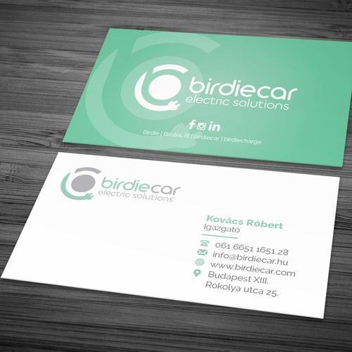 business card for company called birdie Design by CAngela