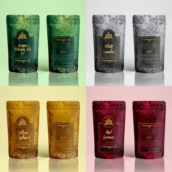 Packaging design for tea powders