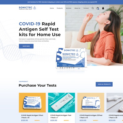 Web page design contest entry by FuturisticBug