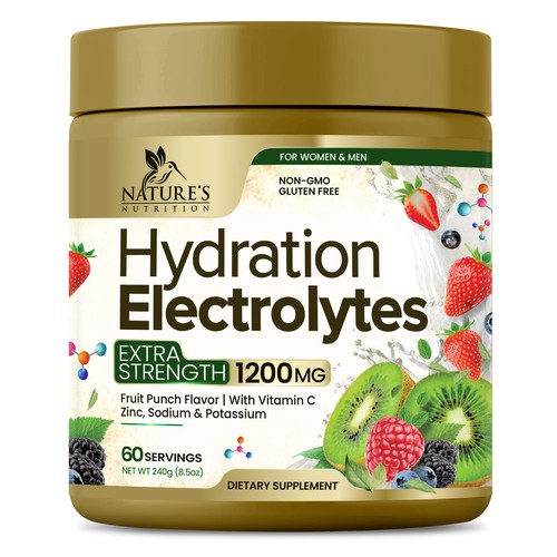 Hydration Electrolytes Design Needed for Nature's Nutrition Design by Black-Pepper