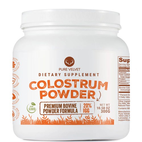 Design di Re-design Supplement Label to capture Amazon shopper attention & boost CTR - Colostrum Powder di intanamir