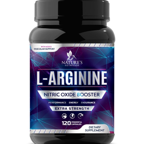 Powerful L-Arginine Capsules Design Needed for Nature's Nutrition Design by Wfemme