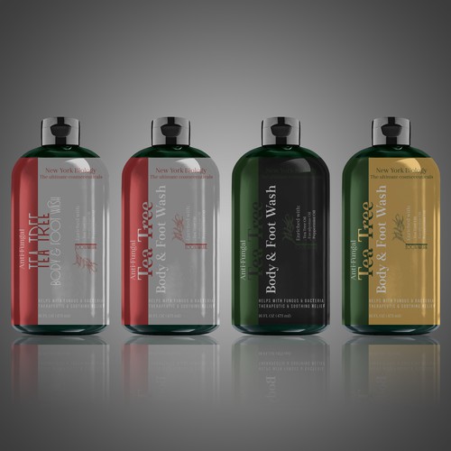 Create a Winning Product Label for our Tea Tree Body Wash!! Design réalisé par Hussein Elfiky