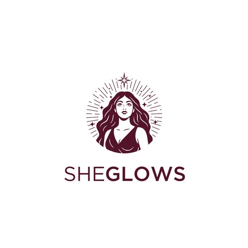 Let's help women glow! Design a beautiful logo for SheGlows Design by ms.logolady