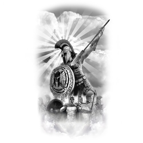 Spartan Tattoo Design by melihyalin