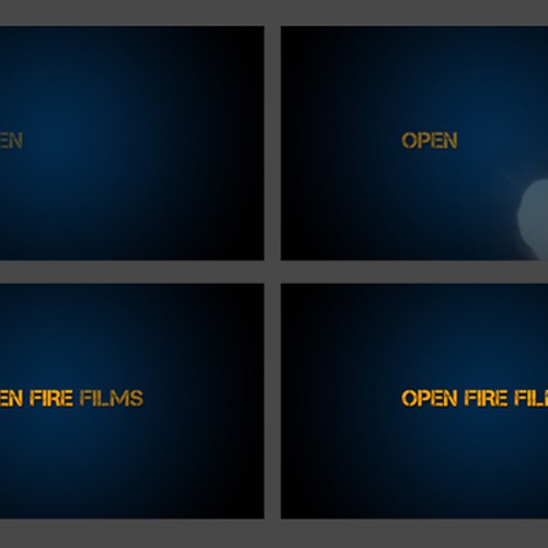 design for Open Fire Films Diseño de M A D H A N